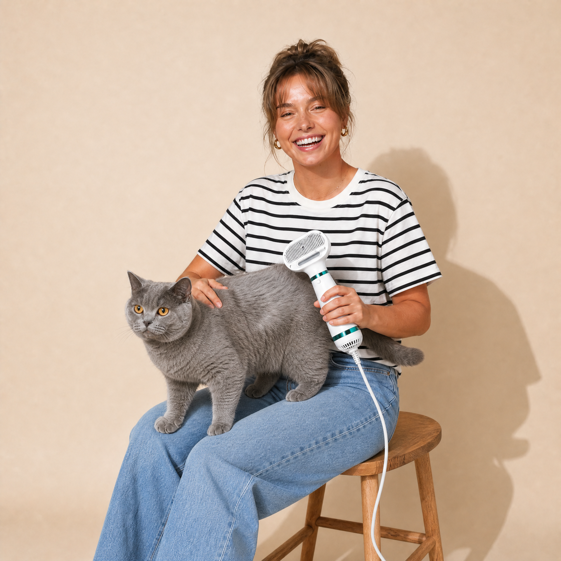 2-in-1 Pet Blow Dryer and Comb for Grooming