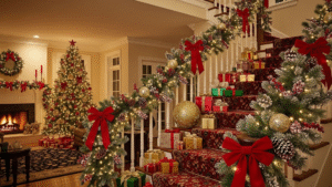 Read more about the article 10 Idées de décoration d’escalier de Noël pour transformer votre maison pendant les fêtes