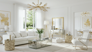 Read more about the article 10 Idées de Salon Blanc Moderne et Chic Qui Apportent Lumière, Élégance et Sérénité