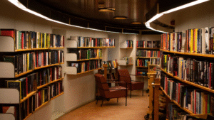Read more about the article 10 Idées de Salon Bibliothèque qui Allient Confort, Élégance et Charme Intemporel